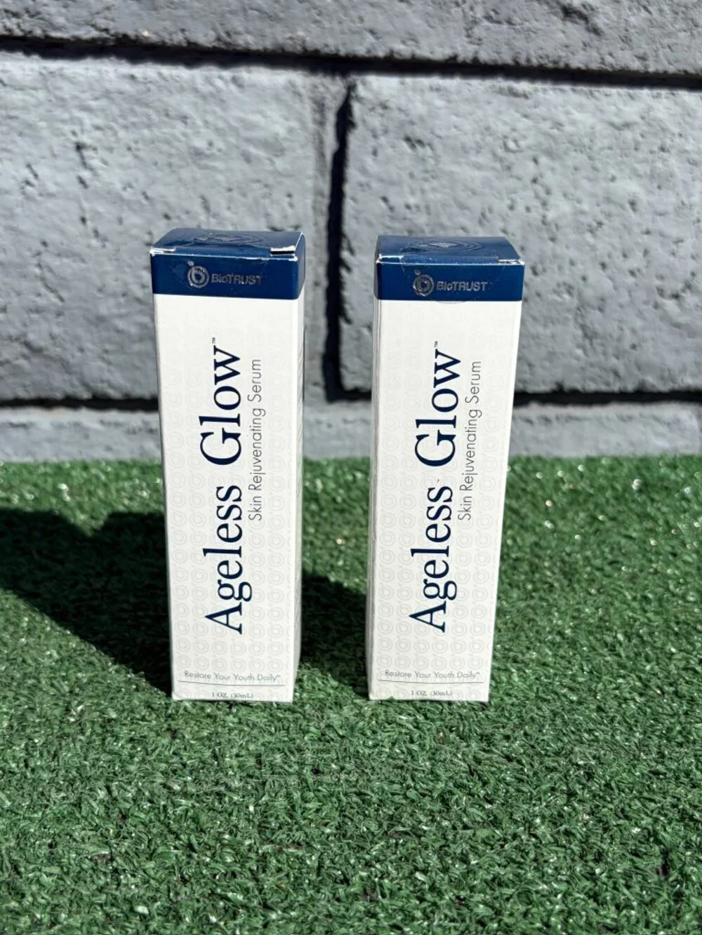 2 Brand New BioTrust Ageless Glow Skin Rejuvenating Serum 1 oz